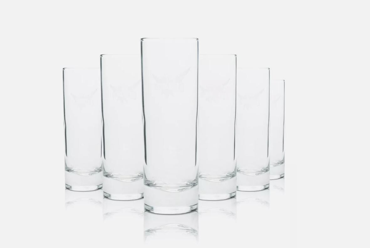 Smirnoff Vodka Longdrink  Cocktail Gläser Kristallglas Gläser-Set 6 er
