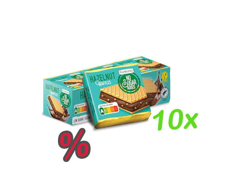 Mulatek Waffel mit Haselnuss süße Spezialität 1 Stk Süßware Snack