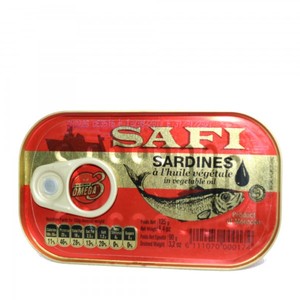Safi Sardinen Balik haltbares Lebensmittel 1 Stk Konserve Vorrat