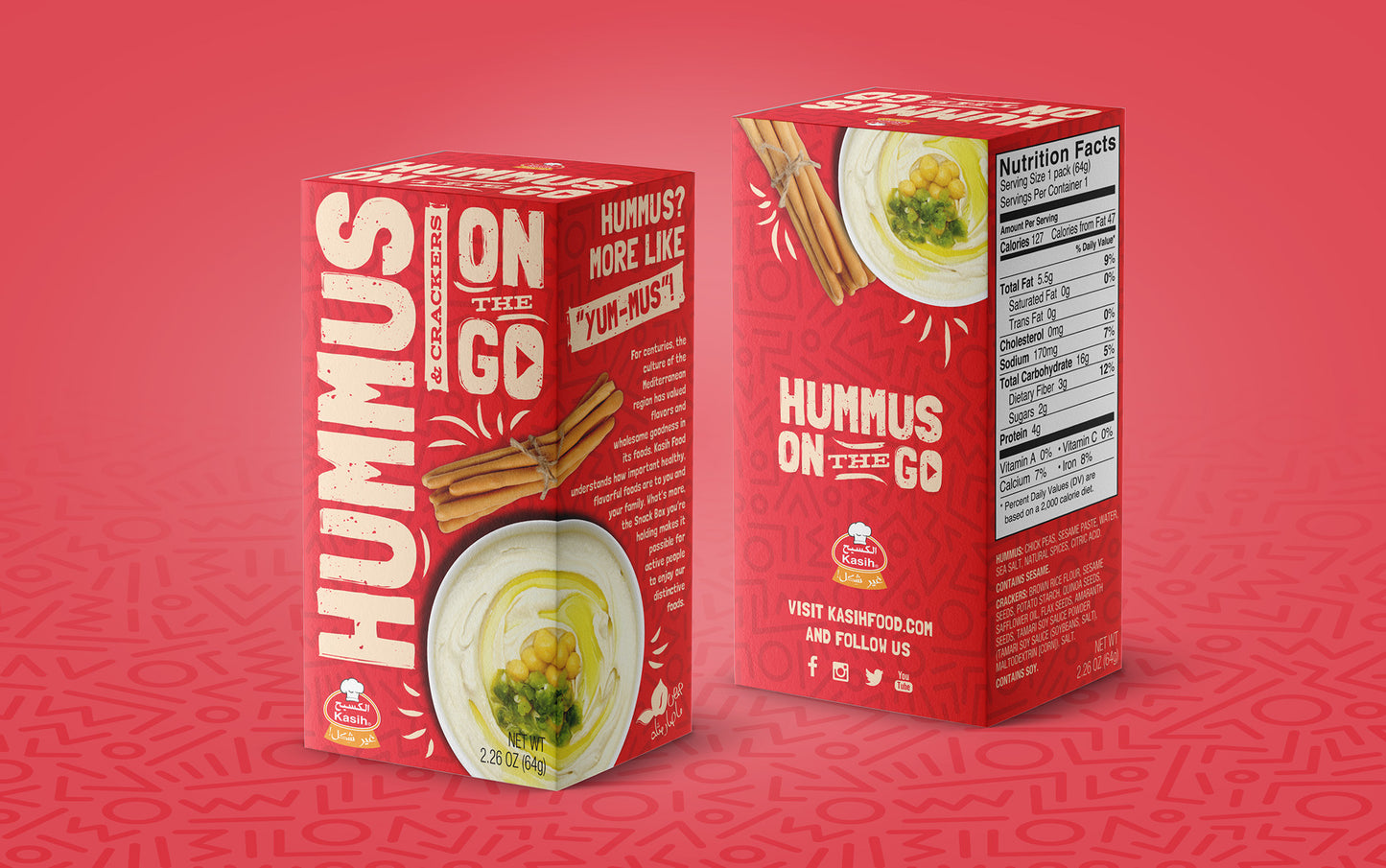 Kasih Hummus Grundnahrungsmittel 540g Getreide Vorrat