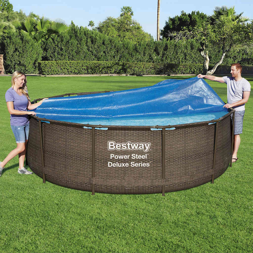 JUNG Vida Bestway Solar-Poolabdeckung Flowclear 356 cm