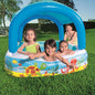 JUNG Vida Bestway Spielbecken mit Vordach Blau 140 x 140 x 114 cm 52192