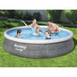 JUNG Vida Bestway Fast Set Aufblasbares Pool-Set mit Pumpe 396x84 cm