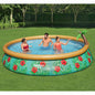 JUNG Vida Bestway Fast Set Aufblasbares Pool-Set Paradise Palms 457x84 cm