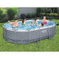 JUNG Vida Bestway Power Stahlrahmen-Pool Set 488x305x107 cm