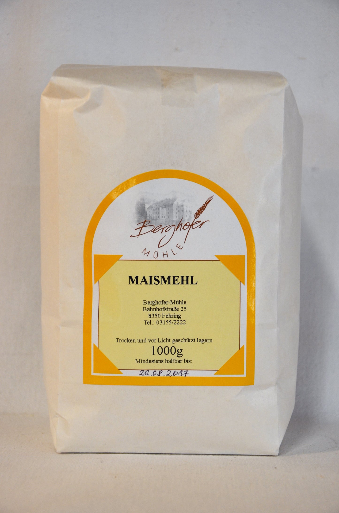 Faaverno Maismehl Weiß 1000g Lebensmittel Vorrat
