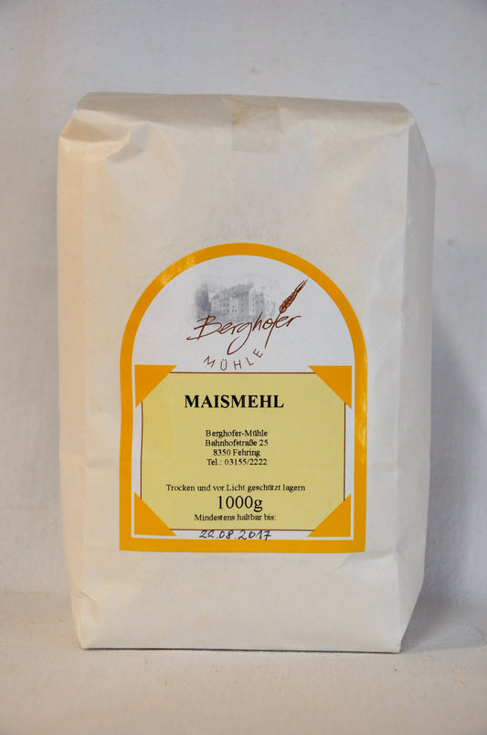 Faaverno Maismehl Weiß 1000g Lebensmittel Vorrat