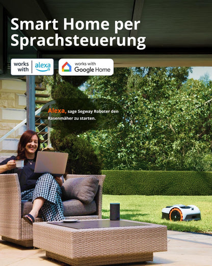 SEGWAY Navimow i105E Mähroboter mit GPS-RTK, KI-Kartierung & App-Steuerung 500m²