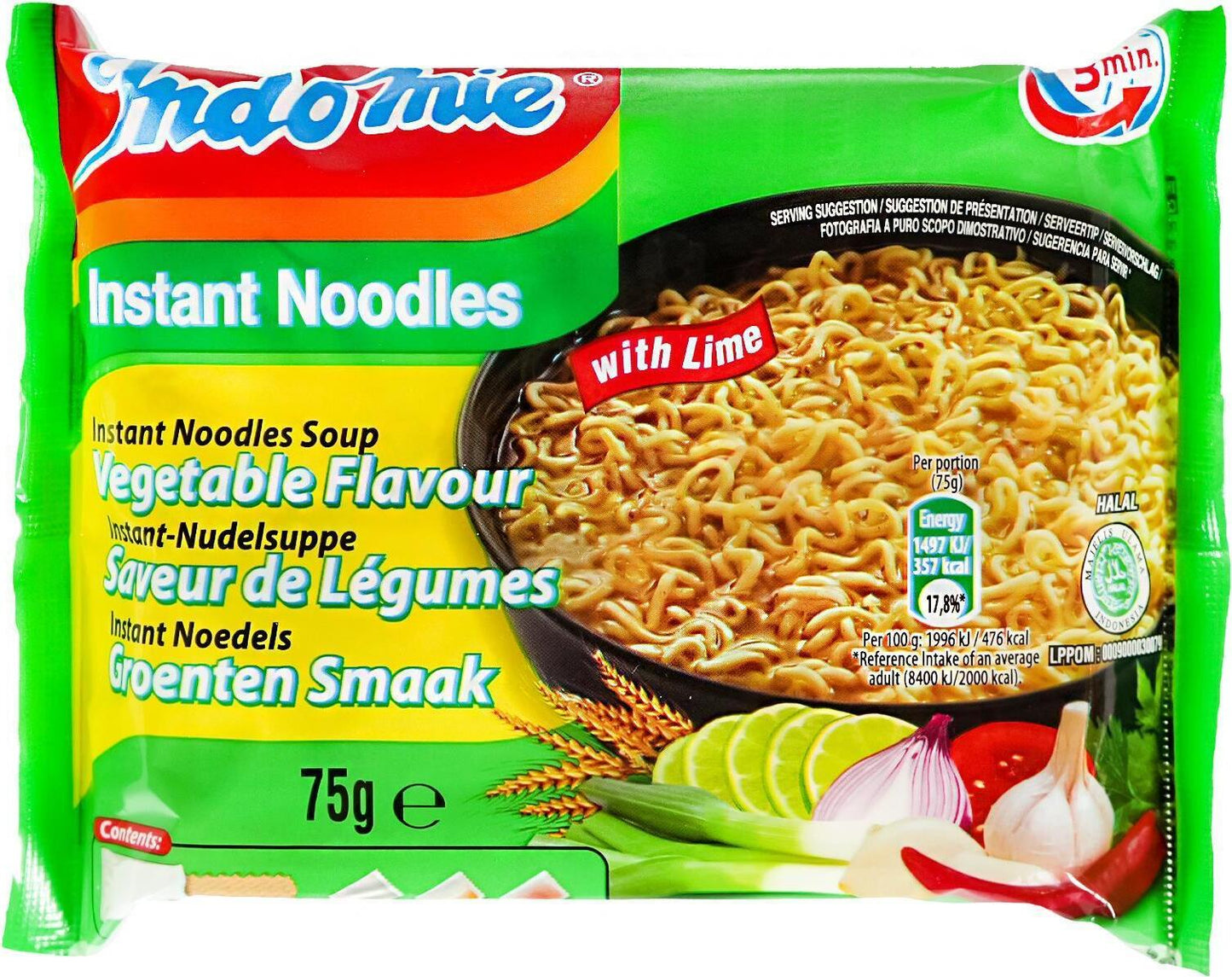 Indo Time Gemüse Nudelprodukt 70g Nudeln Pasta