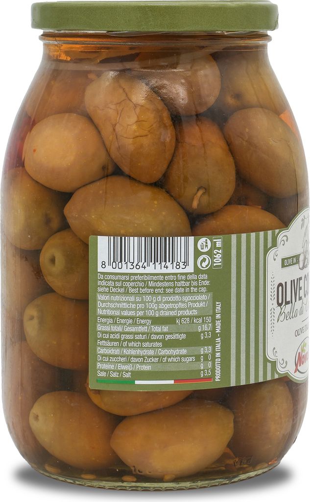 Onda Grüne Eingeritzte Oliven 980g Vorrat