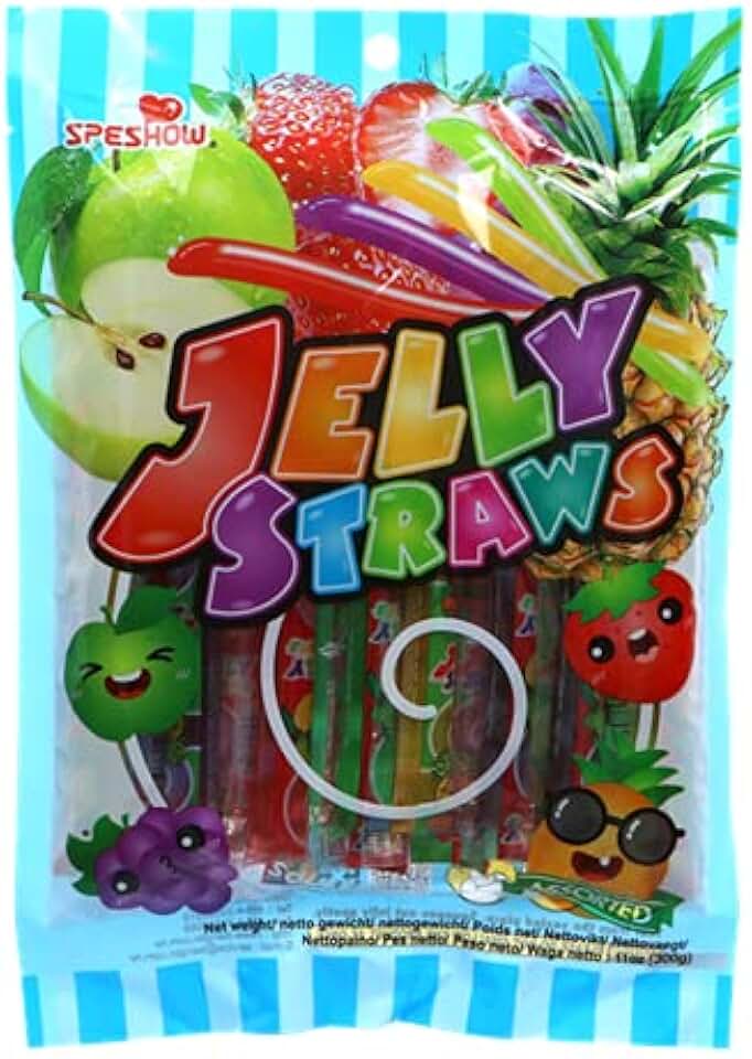 Vegn Snacj Assorted Straws süße Spezialität 180g Süßware Snack