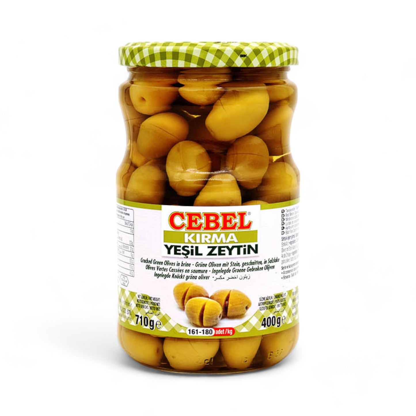 Cebel Naturel Kirma Grüne Oliven 700g Vorrat