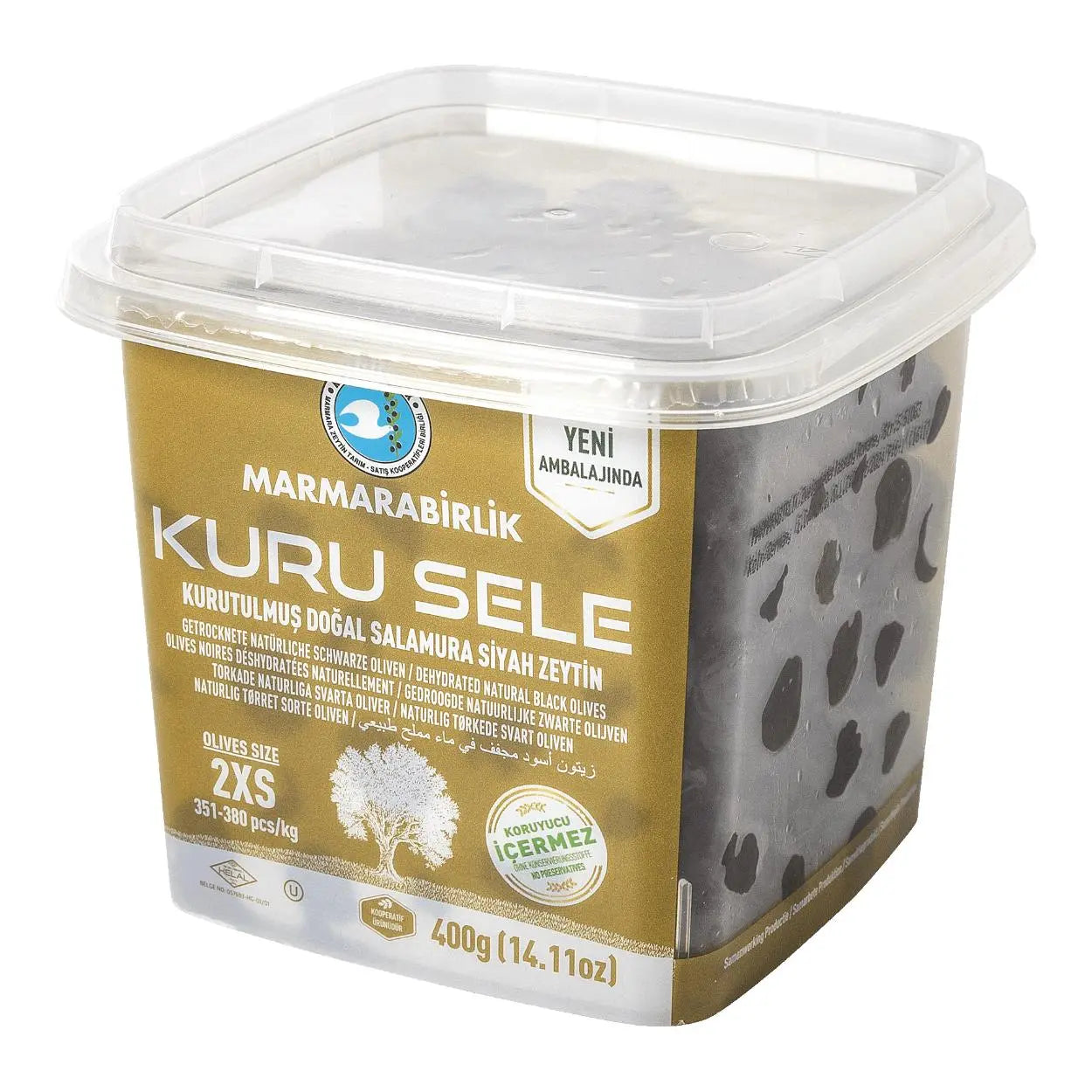 Marmarabirlik Extra Schwarze Oliven 800g Vorrat
