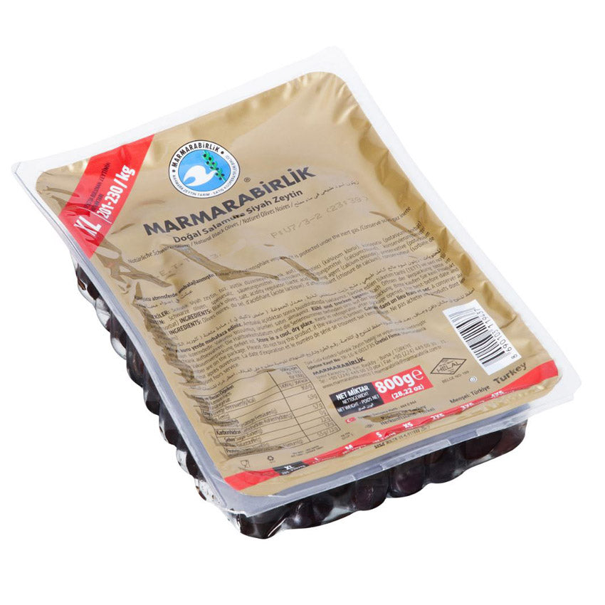 Marmarabirlik XL Schwarze Oliven 800g Vorrat