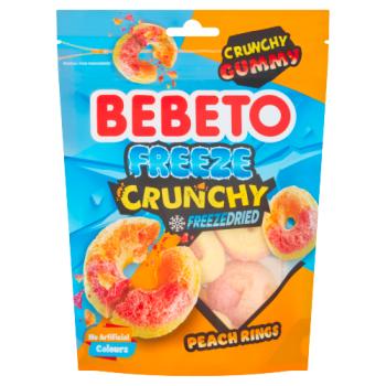 Bebeto Freeze Peach Rings süße Spezialität 35g Süßware Snack