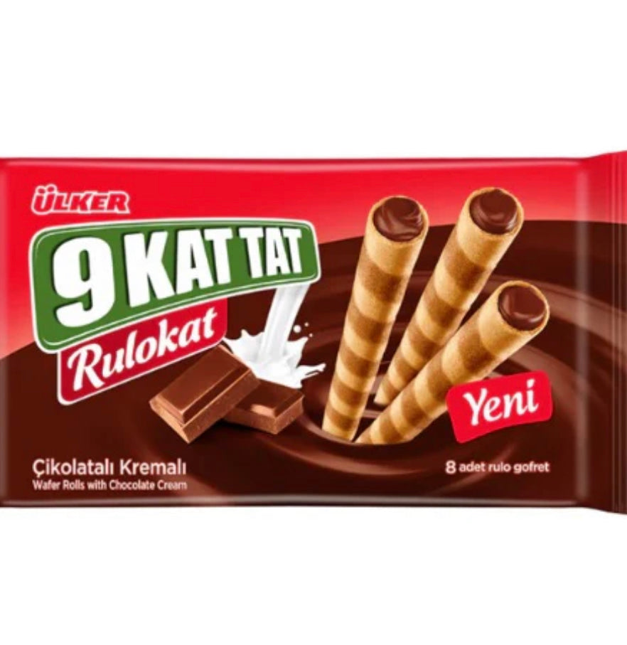 Ülker Rulokat Chocolate Flavour Süßware und Snack 170g