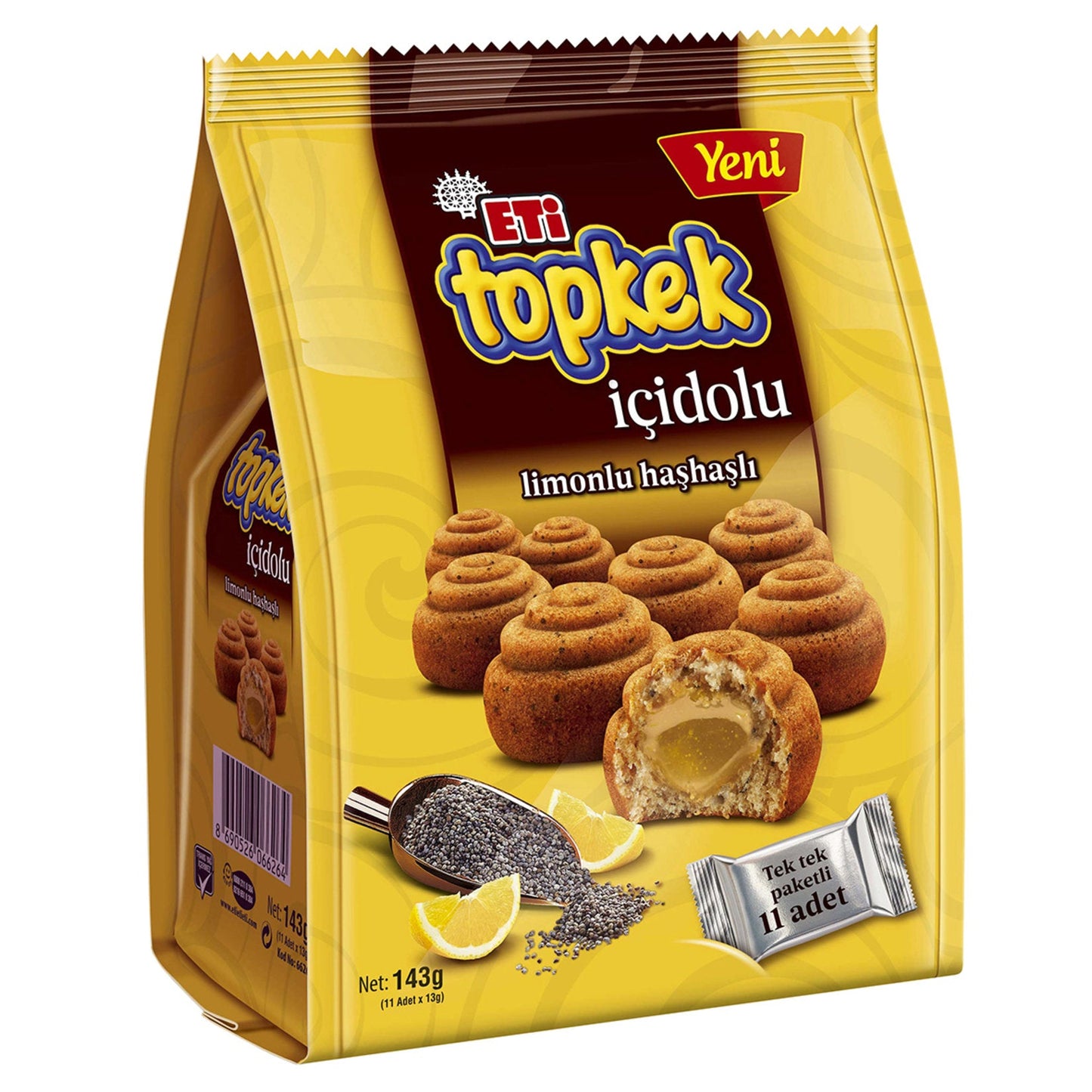 Eti Top Kuchen Icidolu Erdbeere Keks- und Süßwarenprodukt 1 Stk Snack