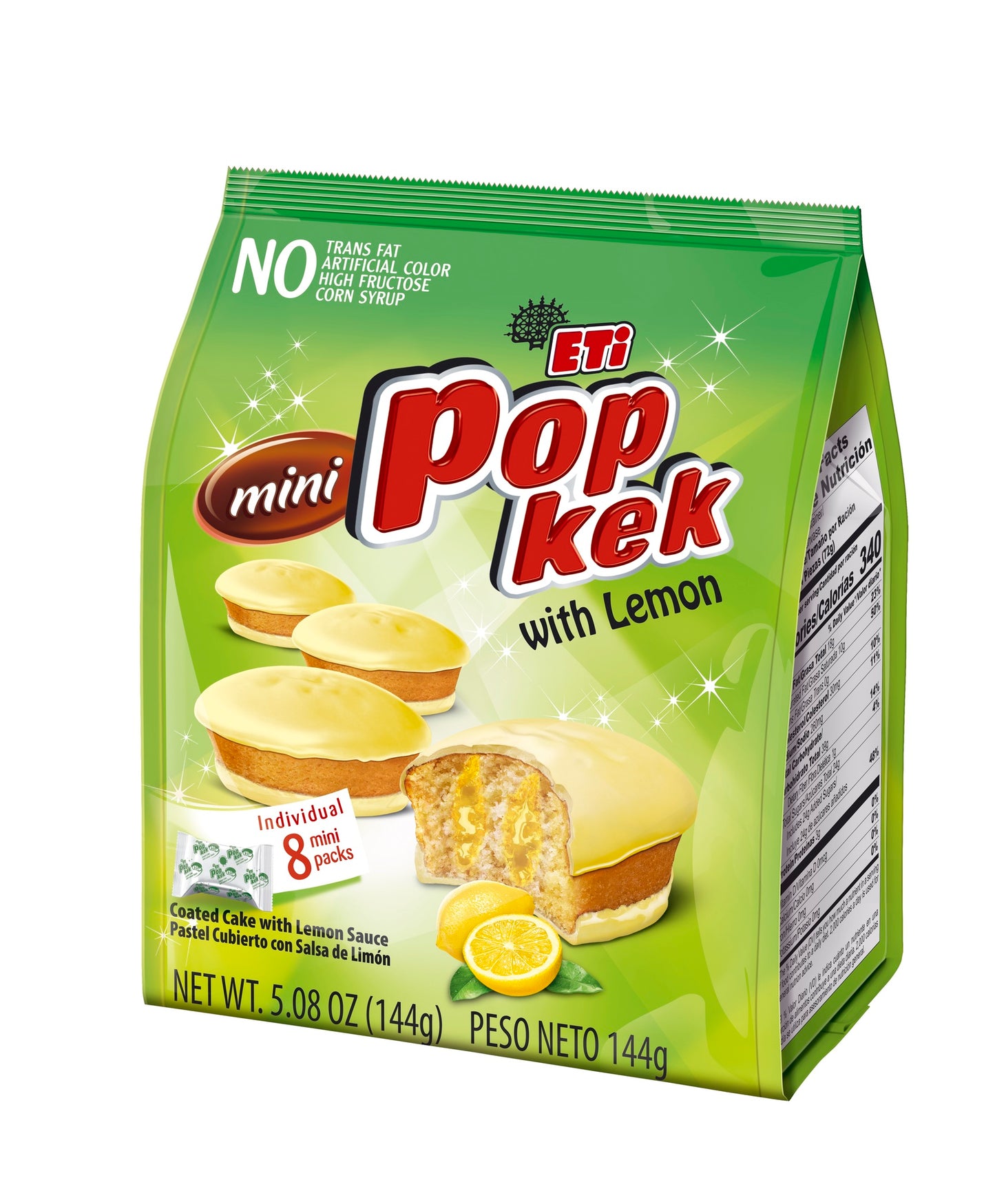 Eti Pop Kuchen Lemon Keks- und Süßwarenprodukt 45g Snack