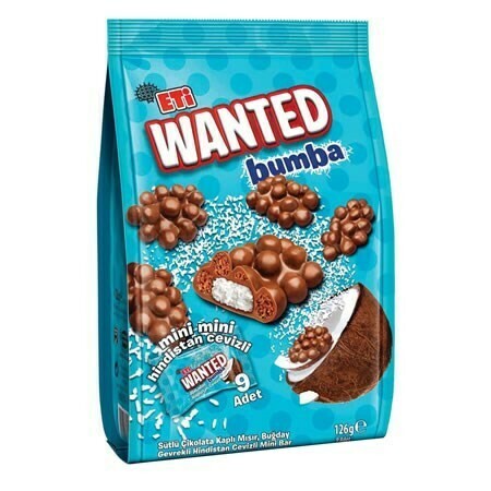 Eti Wanted Bumba Hindistan mit Walnuss Keks- und Süßwarenprodukt 126g Snack