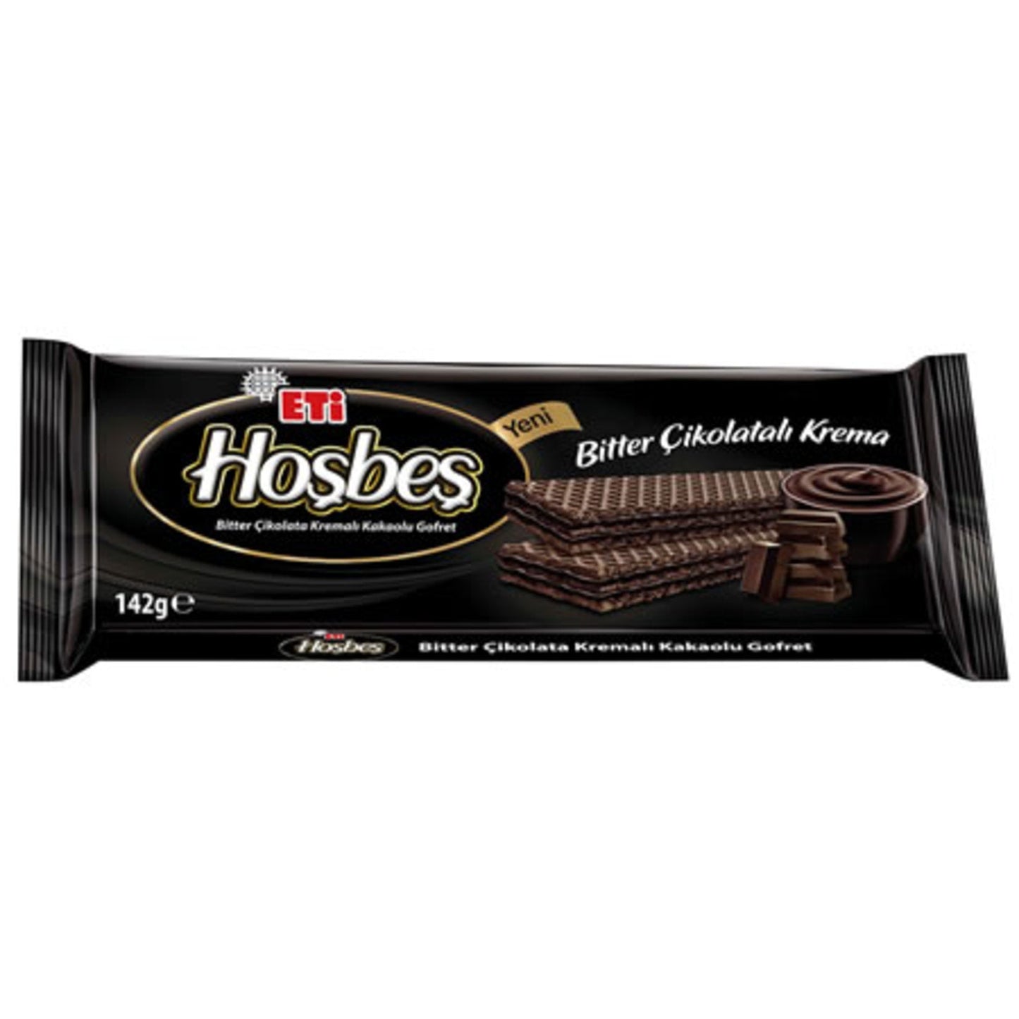 Eti Hosbes Bitter Schokolade Waffel Keks- und Süßwarenprodukt 142g Snack