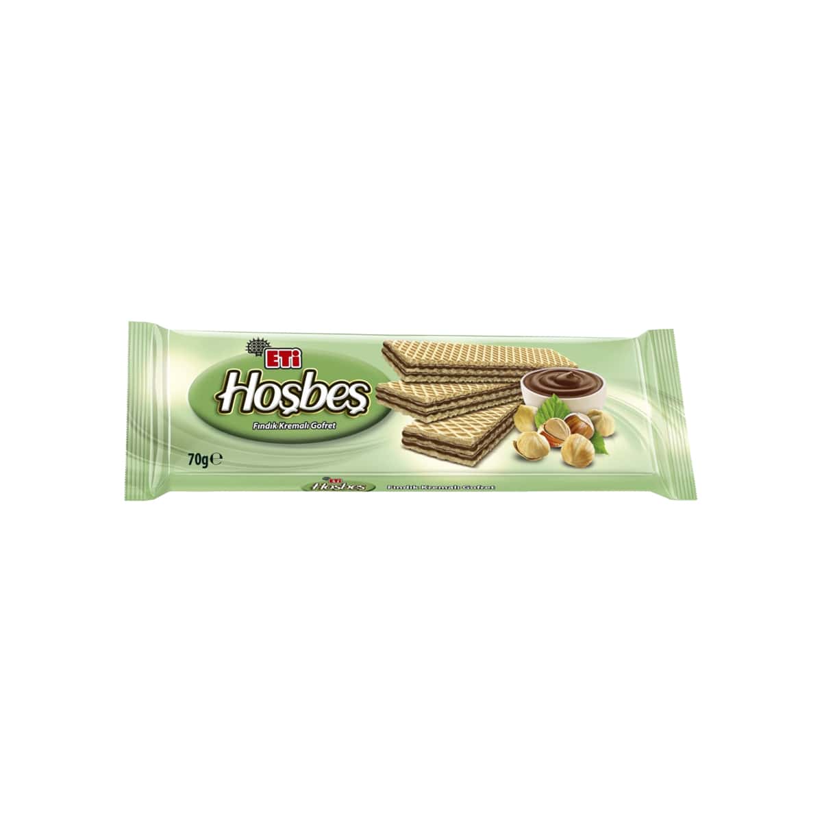 Eti Hosbes mit Haselnuss Waffel Keks- und Süßwarenprodukt 142g Snack