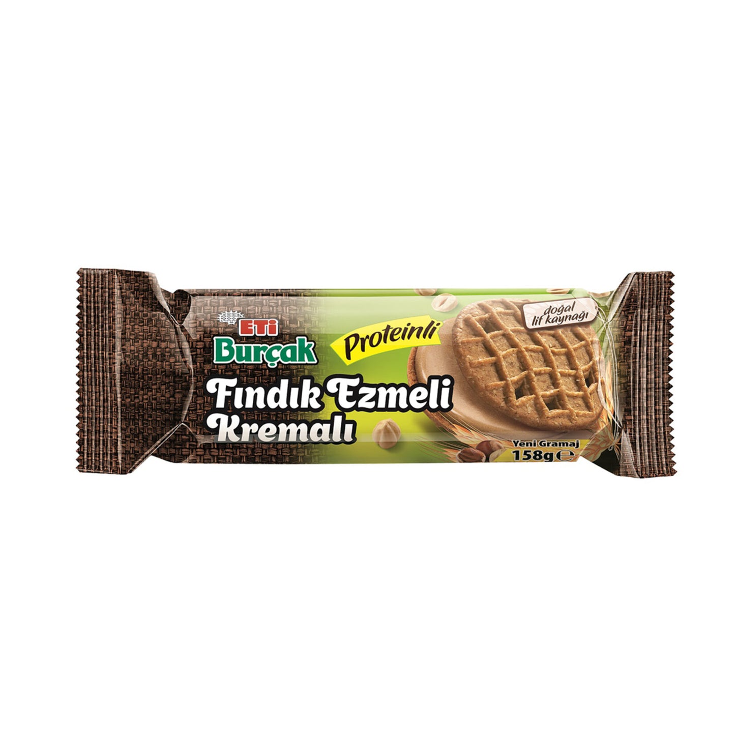 Eti Burcak Haselnüsse Ezmeli Cremig Gefüllt Keks- und Süßwarenprodukt 158g Snack