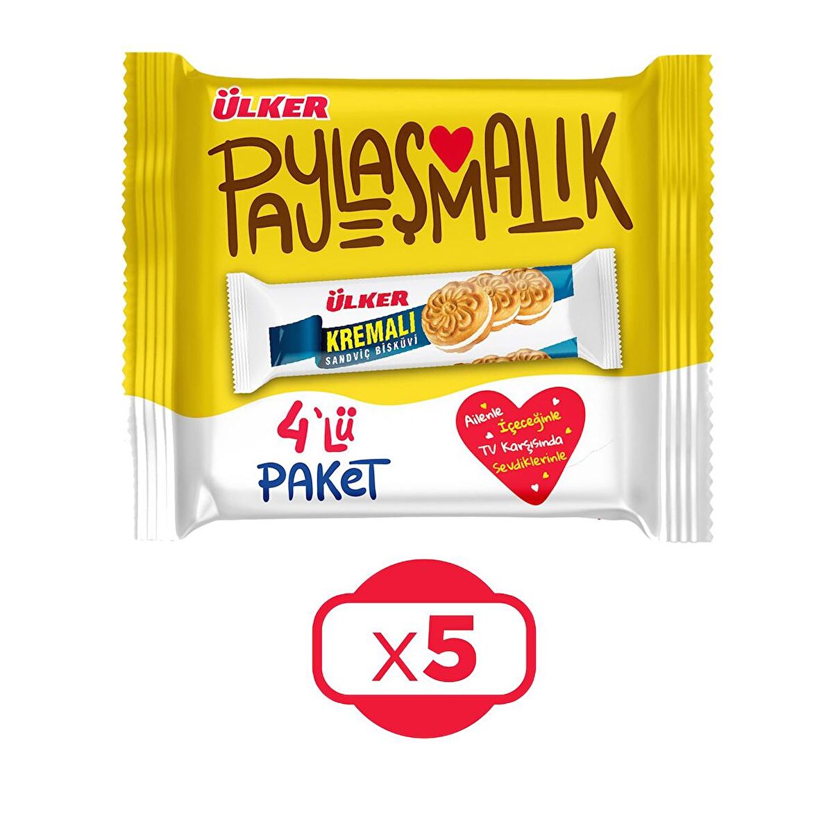 Ülker Cremig Gefüllt Biskuit Süßware und Snack 244g