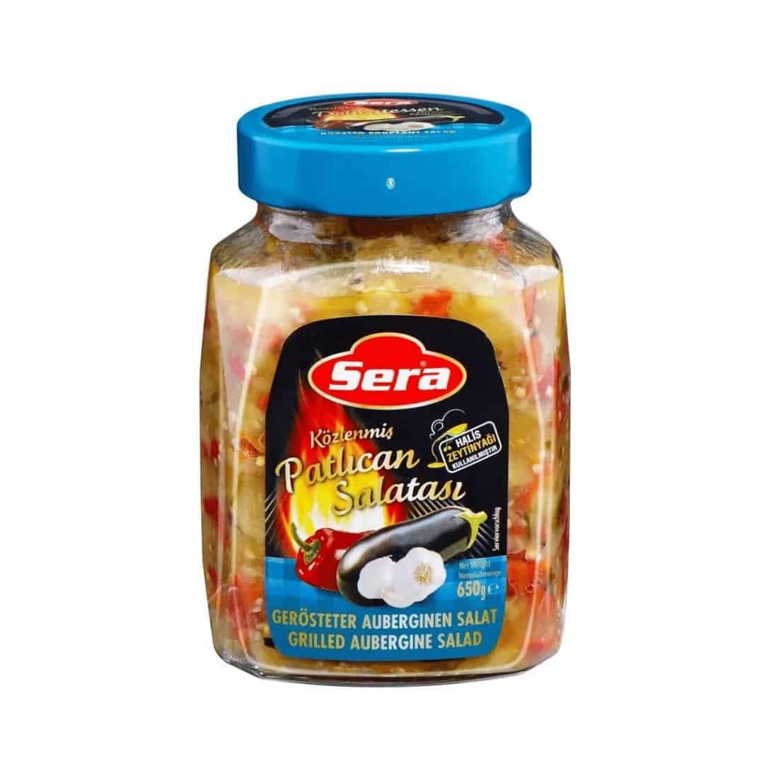 Sera Közlenmis Aubergine Salatasi Konserve im Glas 650g