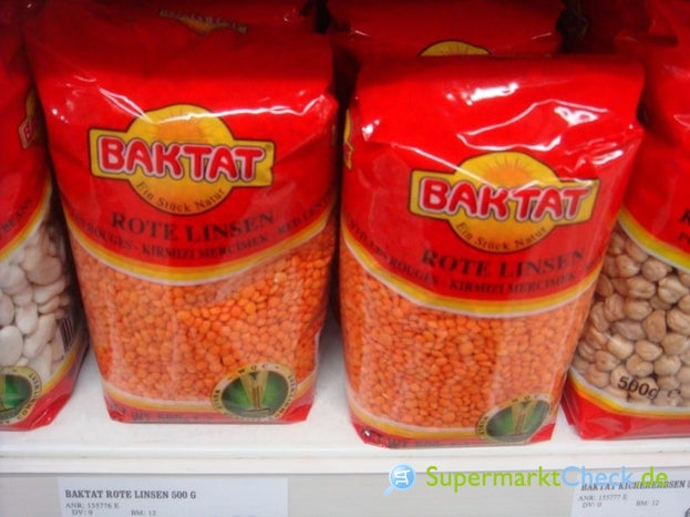 Baktat Grün Linsen Grundnahrungsmittel 1000g Getreide Vorrat