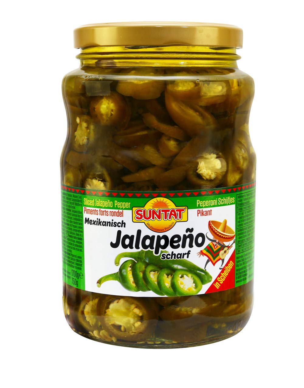 Suntat Jalapeno Scharf Konserve im Glas 1 Stk