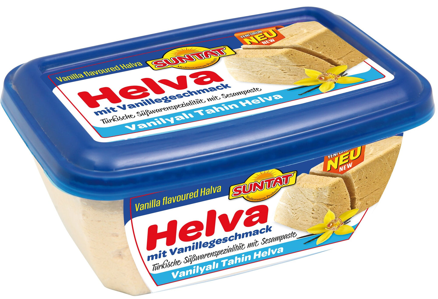 Suntat Vanilyali Natur Halva türkische Süßware 350g Lokum