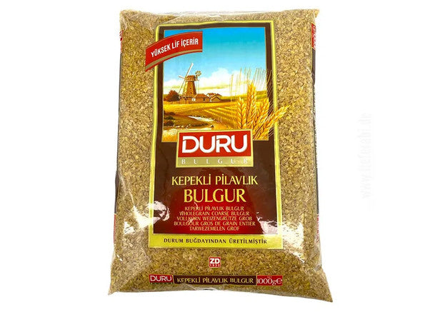 Duru Kepekli Grober Bulgur für Pilaw Grundnahrungsmittel 1000g Getreide Vorrat