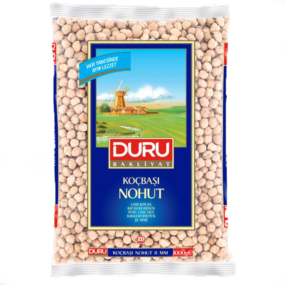Duru Kocbasi Kichererbsen Grundnahrungsmittel 1000g Getreide Vorrat