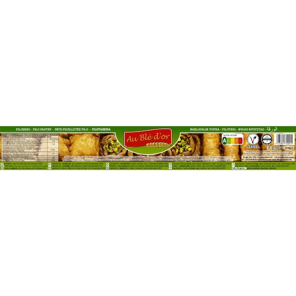 Öz Baklava Yufkasi 480g Backware Snack