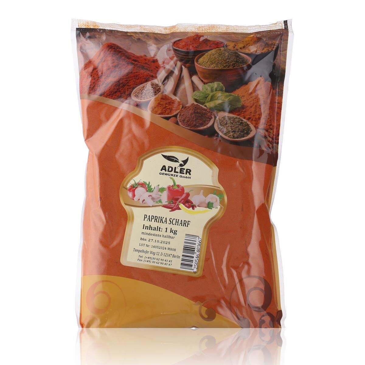 Efendiler Scharf Pulver Paprika Gewürz für die türkische Küche 1 Stk Küchengewürz