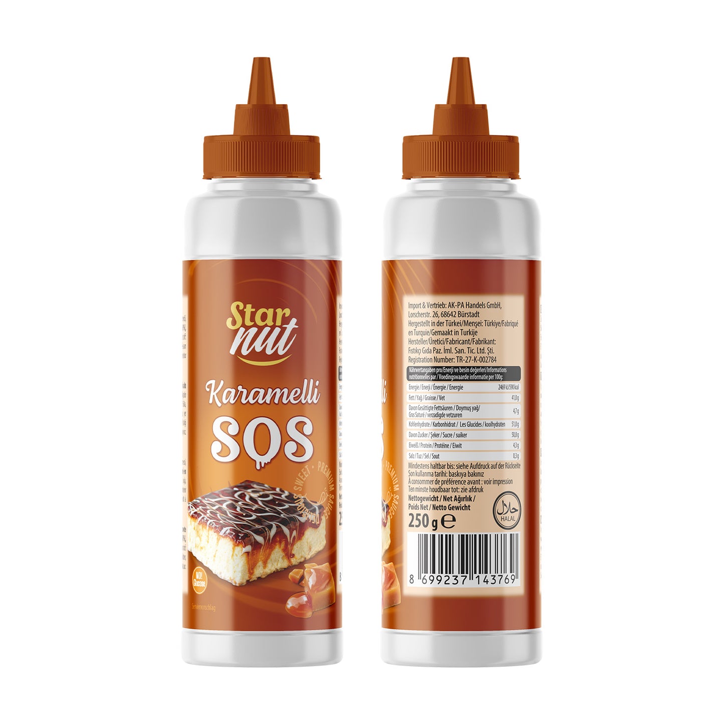 StarNut Schokolade Sauce süße Spezialität 250g Süßware Snack