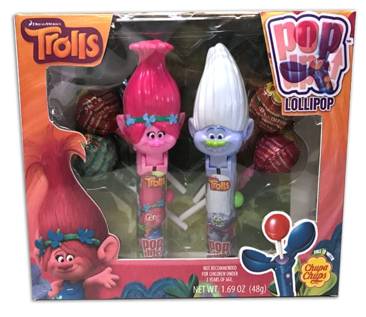 Trolls Popo Ups süße Spezialität 1 Stk Süßware Snack