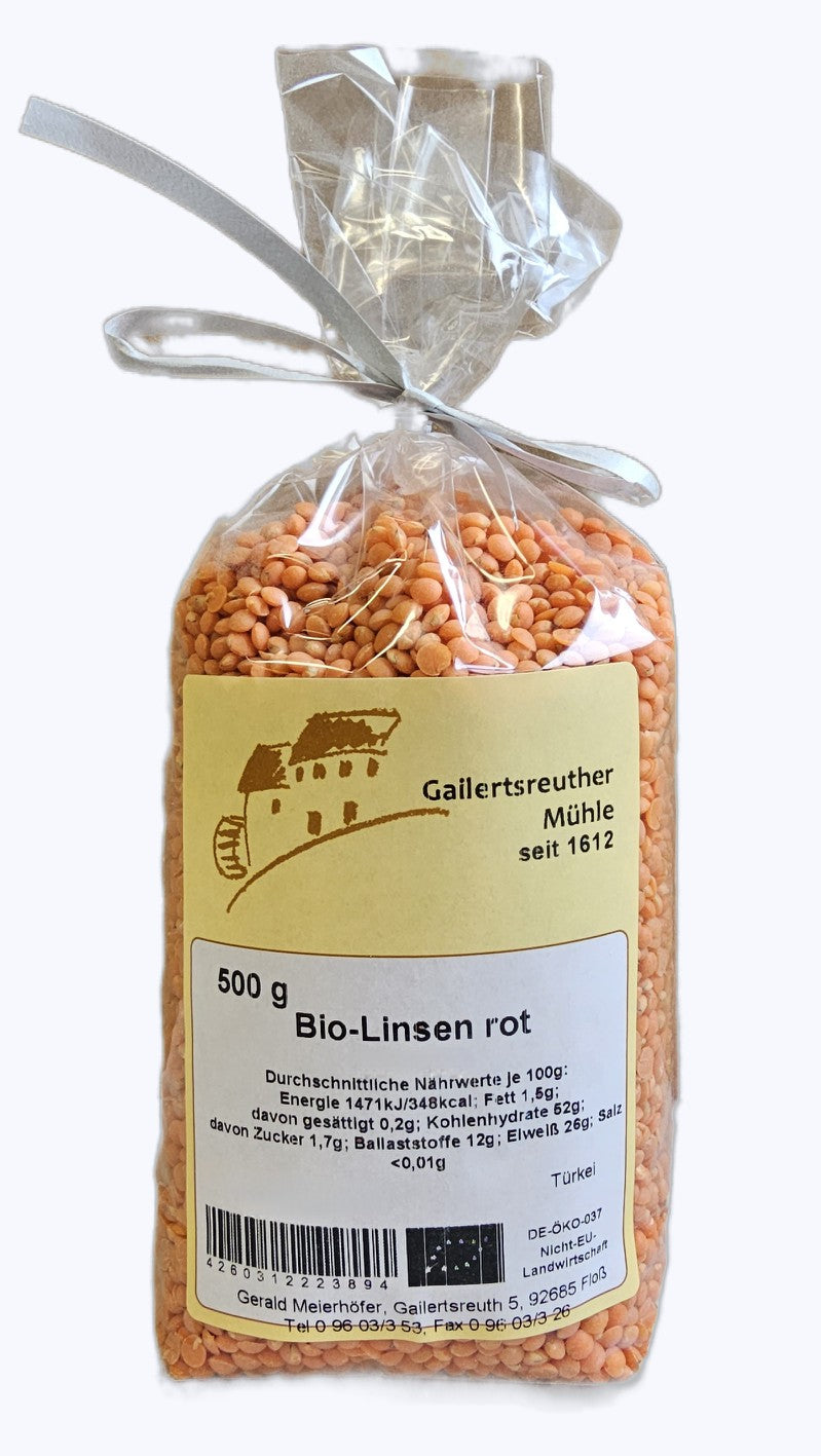 Miras Rot Linsen Grundnahrungsmittel 900g Getreide Vorrat