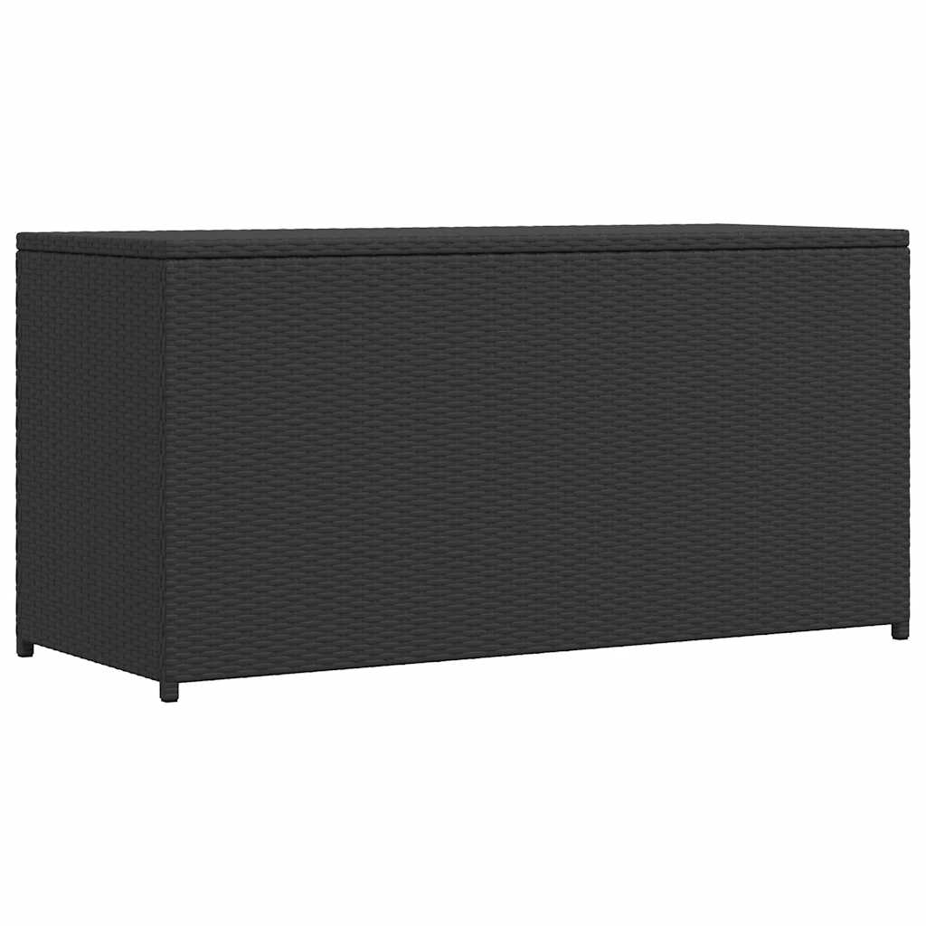 JUNG Vida Garten-Auflagenbox Schwarz 120x50x60 cm Poly Rattan