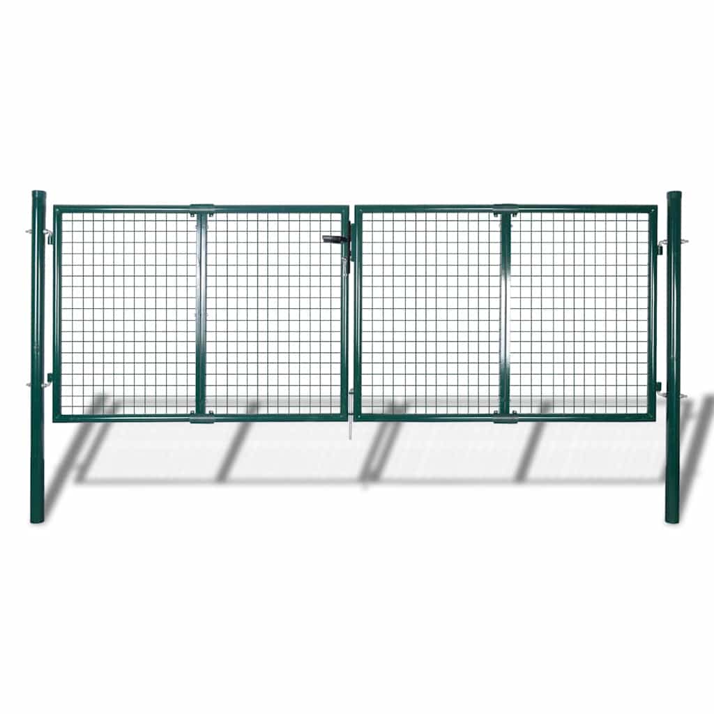 JUNG Vida Zauntor Stahl 300x125 cm Grün