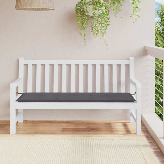 JUNG Vida Gartenbank-Auflage Anthrazit 150x50x3 cm Oxford-Gewebe