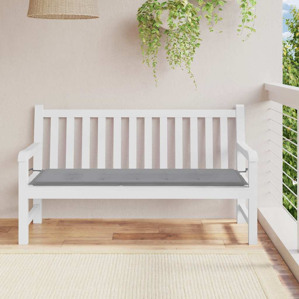 JUNG Vida Gartenbank-Auflage Grau 150x50x4 cm Oxford-Gewebe