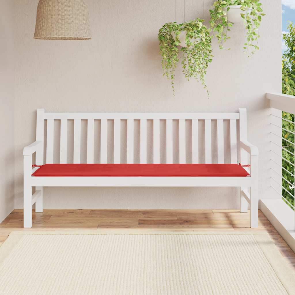 JUNG Vida Gartenbank-Auflage Rot 180x50x3 cm Oxford-Gewebe