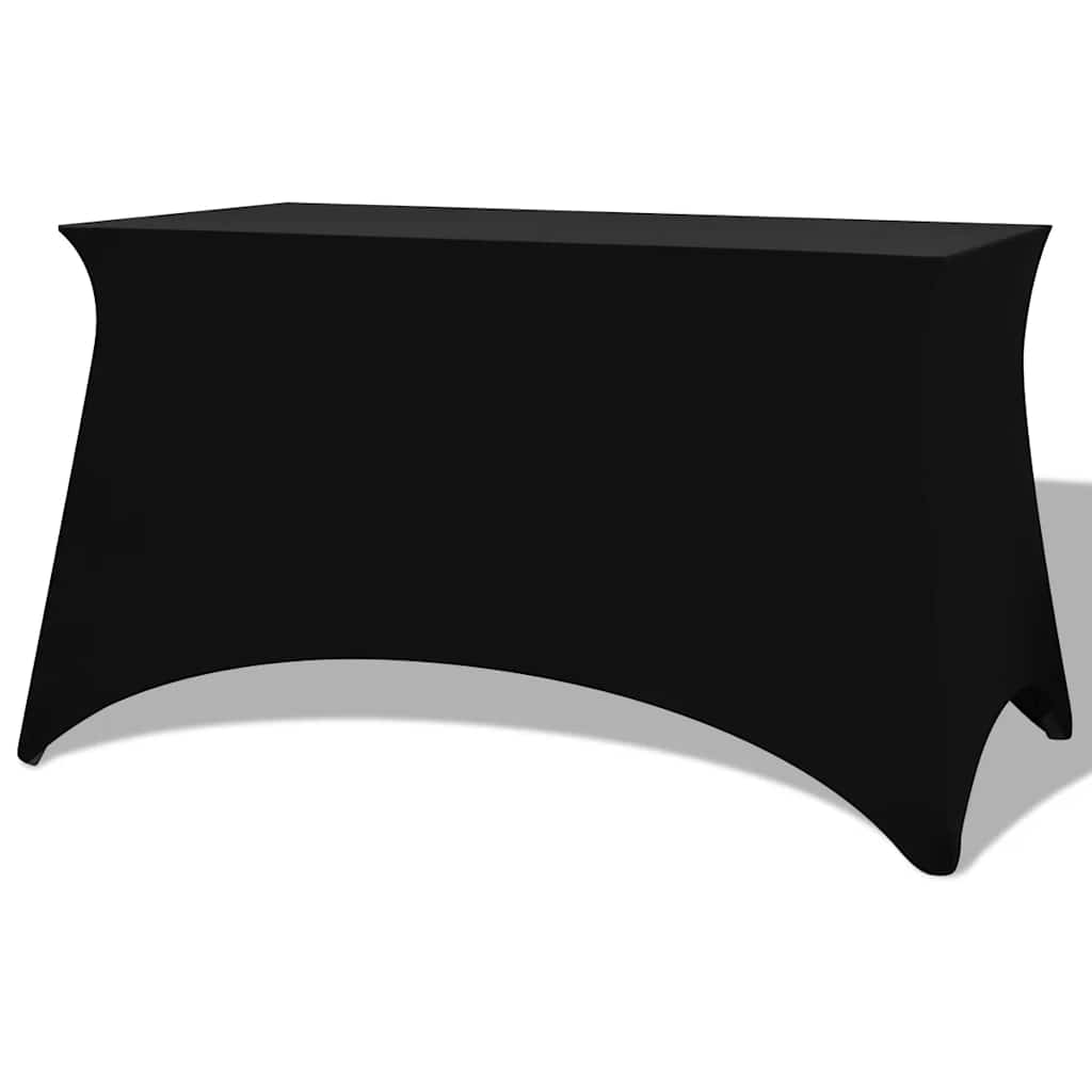 JUNG Vida Stretch-Tischhusse 2 Stk. 183 x 76 x 74 cm Schwarz