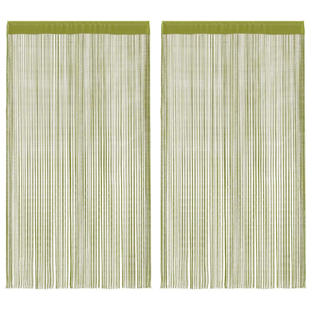 JUNG Vida Fadenvorhänge 2 Stk. 140 x 250 cm Grün