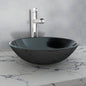 JUNG Vida Waschbecken Hartglas 42 cm schwarz