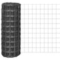 JUNG Vida Eurozaun Stahl 25 x 1 m Grau