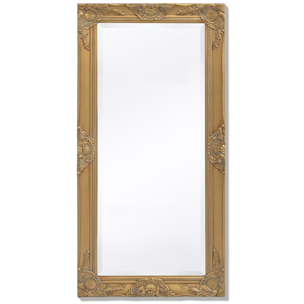 JUNG Vida Wandspiegel im Barock-Stil 100x50 cm Golden