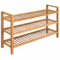 JUNG Vida Schuhregal mit 3 Etagen 100x27x60 cm Massivholz Eiche