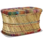 JUNG Vida Couchtisch Bambus mit Chindi-Details Mehrfarbig